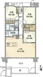 ガーデンパレス吹田千里丘calmの物件間取画像